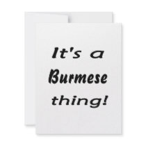 It's a Burmese thing! Custom Invite