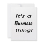 It's a Burmese thing! Custom Invite