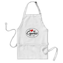 It's a Cat! I Love My Cymric Apron