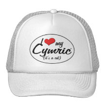 It's a Cat! I Love My Cymric Trucker Hat