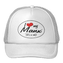It's a Cat! I Love My Manx Mesh Hats