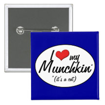 It's a Cat! I Love My Munchkin Pins