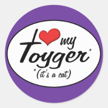 It's a Cat! I Love My Toyger Sticker
