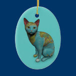 It's a cat's world ornaments