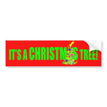 Its a Christmas Tree Bumper Sticker bumper stickers by mustardseedimprints Its a Christmas Tree Bumper Sticker bumper stickers