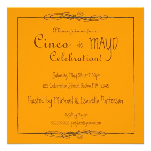 It's a Cinco de Mayo Party Fiesta Invitation