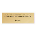 It's a compliment business card templates
