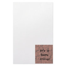 It's a country thing! stationery design