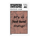 It's a (custom text) thing! Brown crumpled back postage