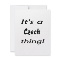 It's a Czech thing! Personalized Invitation