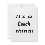 It's a Czech thing! Personalized Invitation