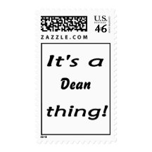 It's a dean thing! stamp