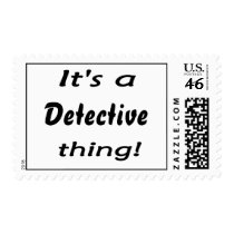 It's a detective thing! postage stamps