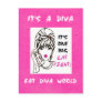 It's A Diva Eat Diva World! postcards