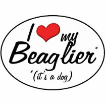 It's a Dog! I Love My Beaglier Photo Cutouts