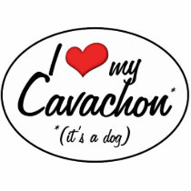 It's a Dog! I Love My Cavachon Photo Cutout