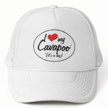 It's a Dog! I Love My Cavapoo Mesh Hat