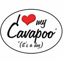 It's a Dog! I Love My Cavapoo Photo Cutouts