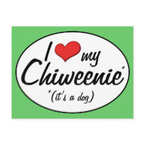 It's a Dog! I Love My Chiweenie Post Cards