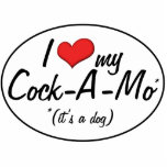 It's a Dog! I Love My Cock-A-Mo Photo Cut Out