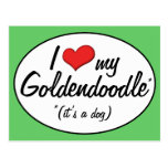 It's a Dog! I Love My Goldendoodle Postcards