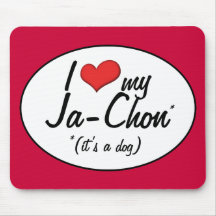 It's a Dog! I Love My Ja-Chon Mouse Pad