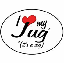 It's a Dog! I Love My Jug Acrylic Cut Out