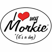 It's a Dog! I Love My Morkie Photo Cut Outs