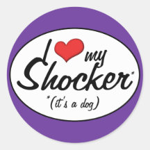 It's a Dog! I Love My Shocker Sticker