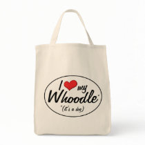 It's a Dog! I Love My Whoodle Canvas Bag