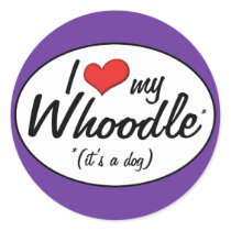 It's a Dog! I Love My Whoodle Stickers