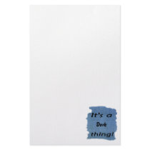 It's a dork thing! customized stationery