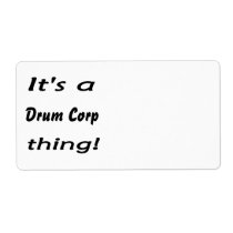 It's a drum corp thing! labels