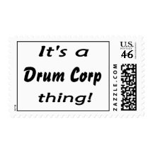 It's a drum corp thing! stamps