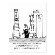 It's a Flooded Cellar, Not Basement Post Card