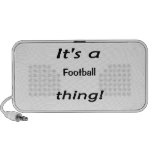 It's a football thing! travel speaker