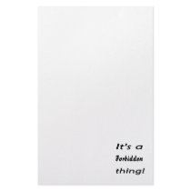 It's a forbidden thing personalized stationery