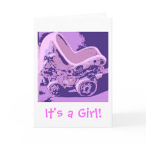 It's a Girl Baby Announcement Greeting Cards