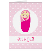 It's a Girl Baby Girl Design cards