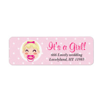It's a Girl Baby Girl Design labels