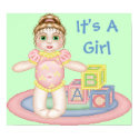 It's A Girl Baby Poster posters by LuraDee It's A Girl Baby Poster posters