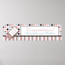It's a Girl! Baby Shower Banner Poster