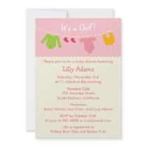 It's A Girl Baby Shower Invitation by berryberrysweet It's A Girl Baby Shower Invitation