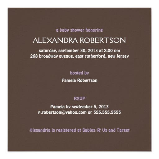 It's a Girl - Baby Shower Invitation