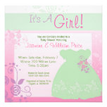 It's A Girl Baby Shower Invitation Pastel Dress