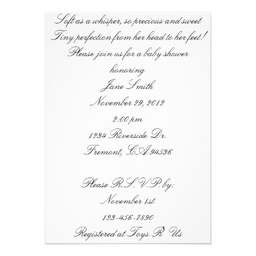 It's a girl! Baby Shower Invitations