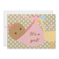 It's A Girl Baby Shower Invite invitation