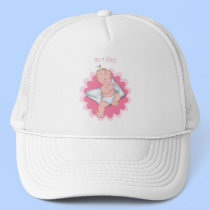 It's a Girl! Baby With Bottle hats