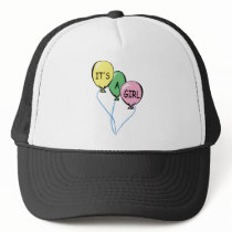 It's A Girl Balloons hats
