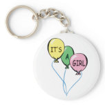 It's A Girl Balloons Key Chains
